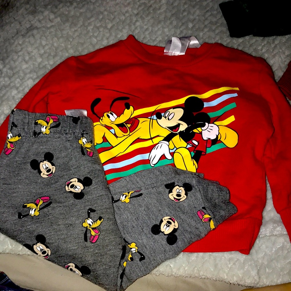Disney baby boy sweat set Mickey and Goofy